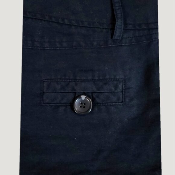 Vintage Black Linen Shorts - Picture 13 of 16